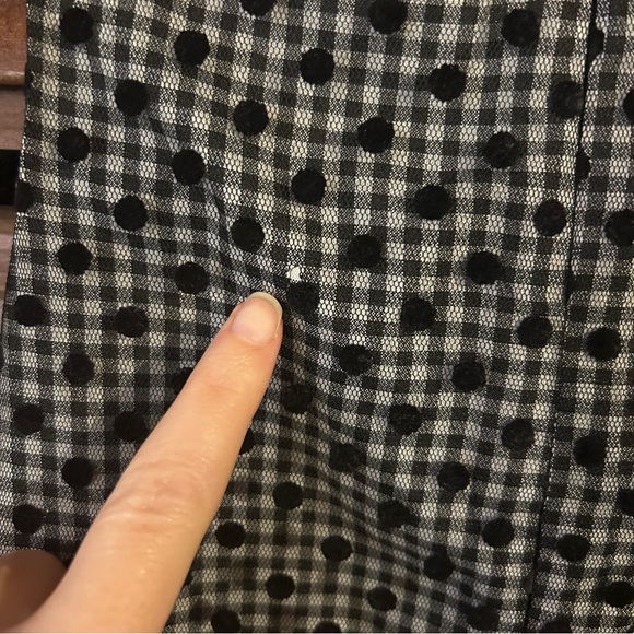 Samantha Says Black Gingham Dress with Red Bow - Picture 12 of 13